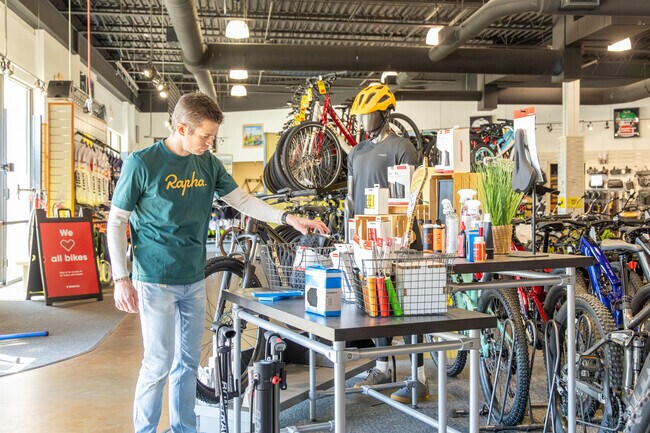 Trek Bicycle helps cyclists explore trails near Greentree‑Iron Ridge‑Tranquility.