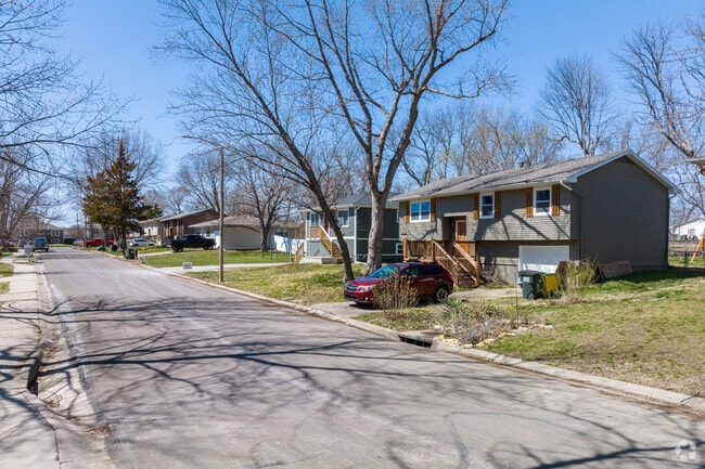 Split Level Homes sit on the streets in Gardner-Edgerton, Kansas.