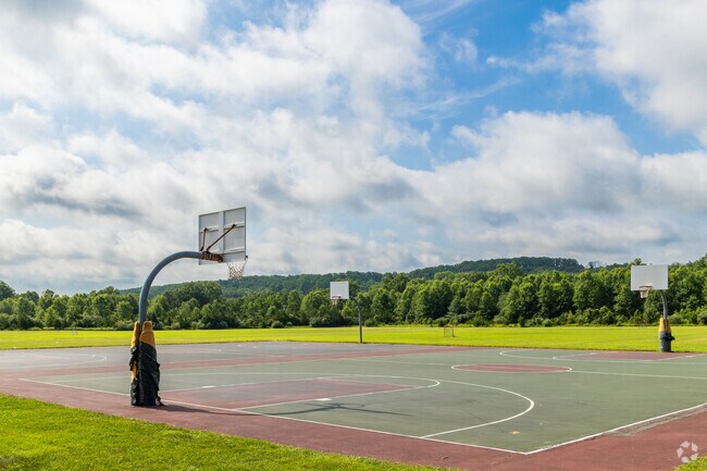Van Horne Park offers basketball courts and open green space.