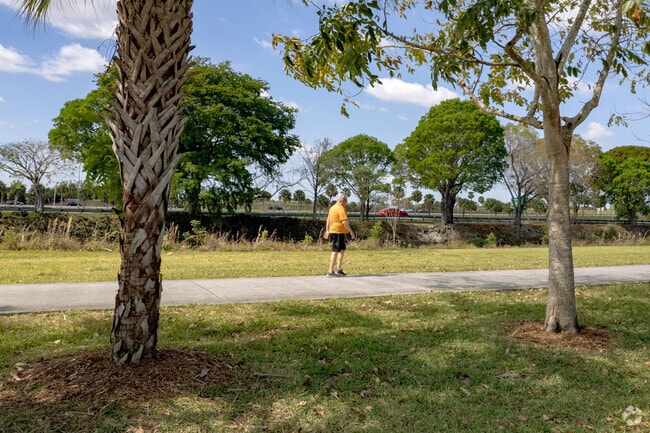 Locals are often found exercising outdoors in the Sunrise neighborhood.