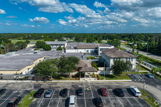The Alva School has designated drop off and waiting areas.