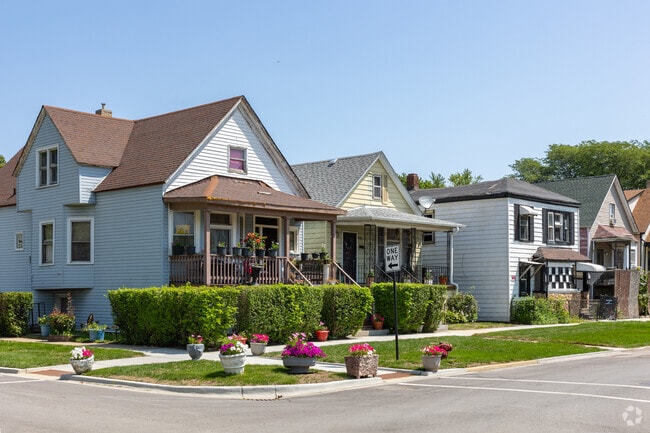 Flowers bring cheer to the Trumbull Park neighborhood in Chicago, IL.