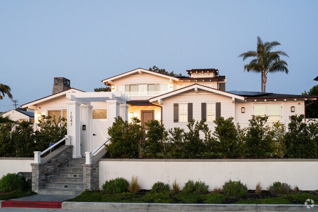 This epic custom home in Del Mar is just steps from the beach.