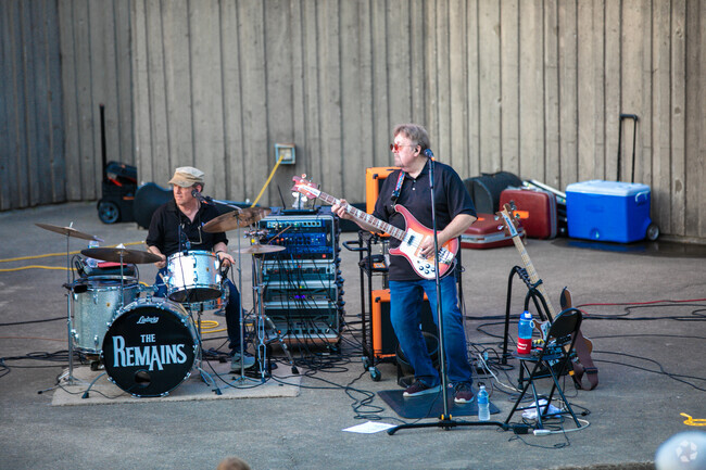 The Springdale Amphitheater is host to local musicians every summer.