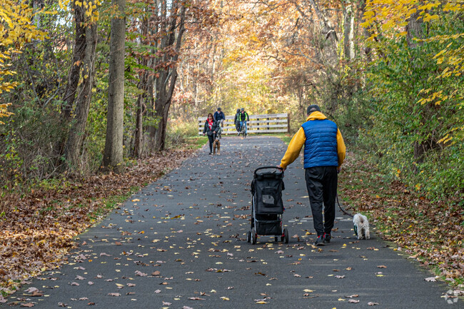 Many shaded trails offer a serene atmosphere to exercise at Bethpage State Park in Old Bethpage.