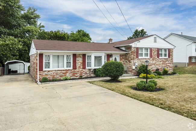 Many sturdy, all-brick ranch-style homes can be found throughout the Friendly neighborhood.