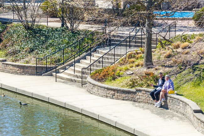 Steeple Run residents can enjoy a stroll along the Naperville Riverwalk.
