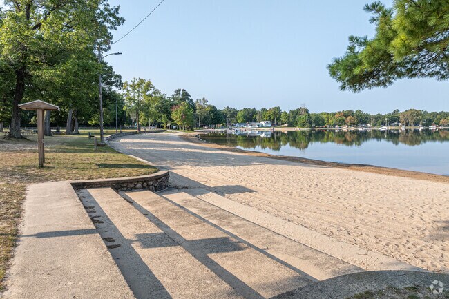 Twin Lake Park has a beach to enjoy on summer days.