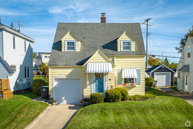 Cape Cod-style home with three bedrooms and one bathroom are the most common in North Highlands.