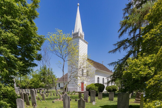 The historic Caroline Episcopal Church was built in built in 1729 in East Setauket.