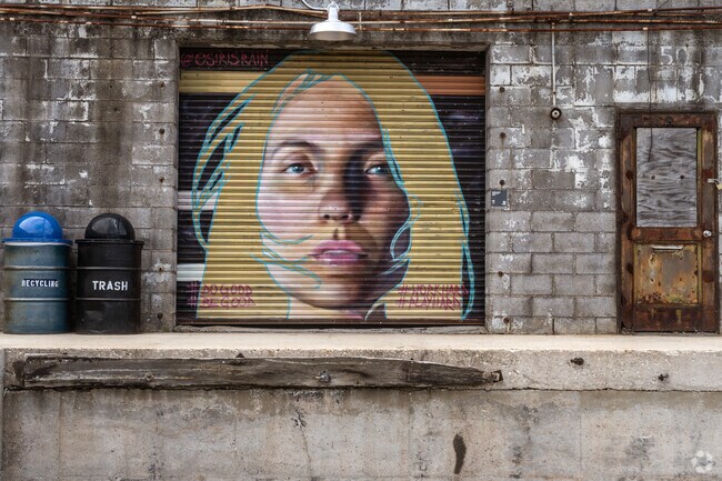 Many talented artists are featured all over Brightwalk.