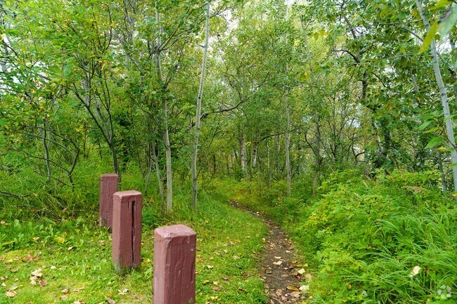Brown's Point Park has an entrance to an unmarked nature trail.