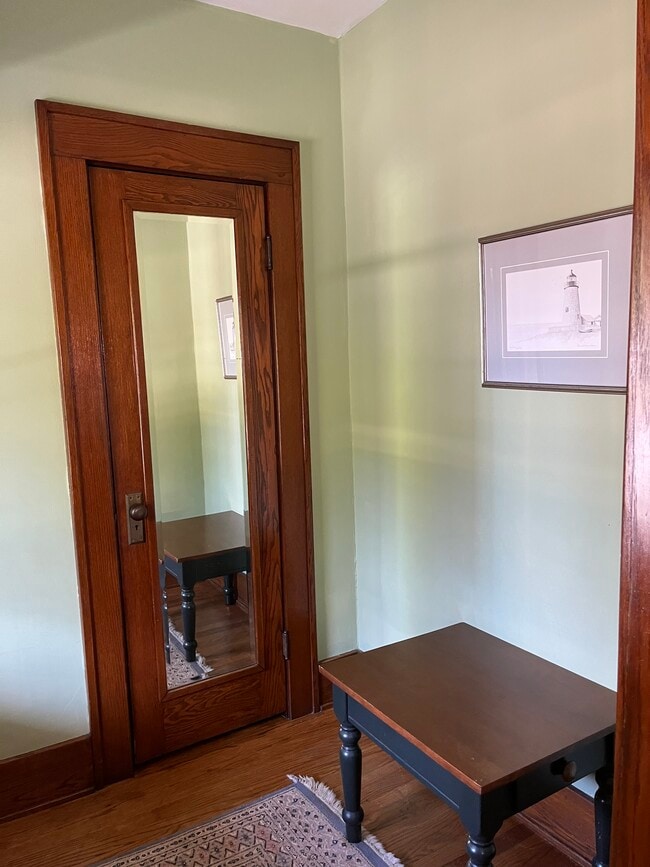 Front hall with closet