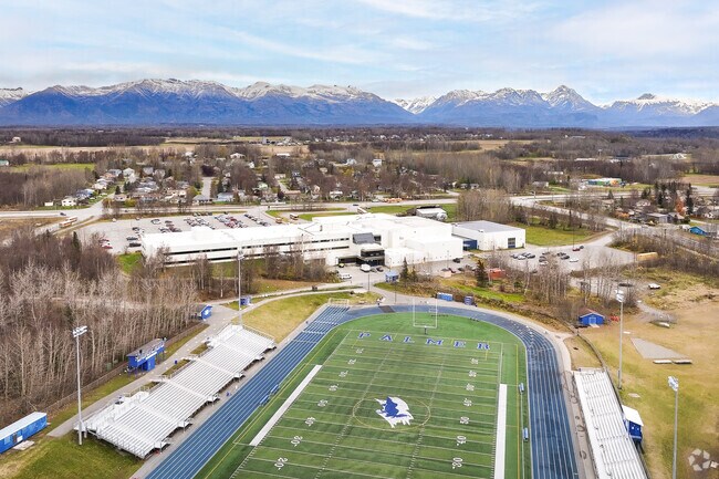Palmer High School is the destination for older students living in Lazy Mountain.