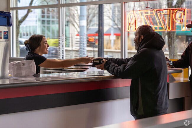 Flying Pizza serves the best pizza in the heart of Dayton, next to McPherson.