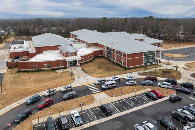 An aerial view of Cardinal Elementary School.