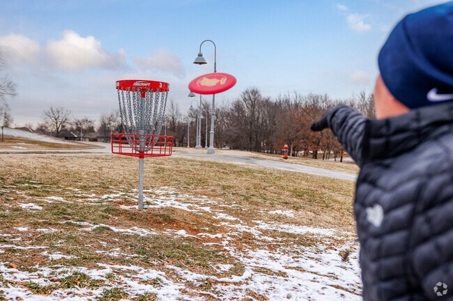 Disc golf is on tap at McCauley Park all year round in Nixa.