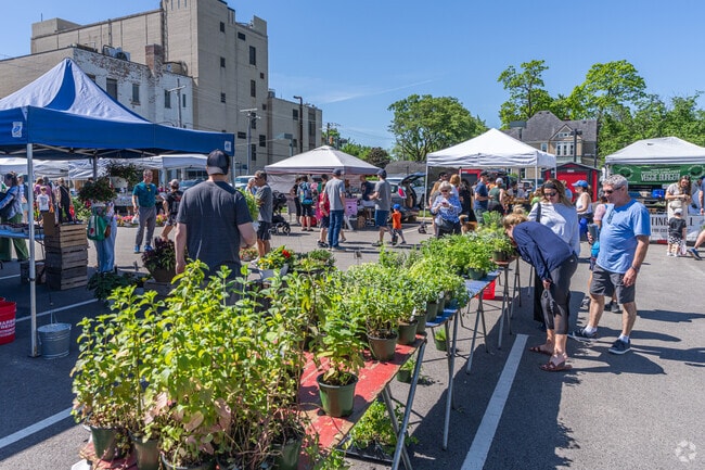 The Park Ridge Farmers Market is a seasonal favorite for local produce and popular herbs.