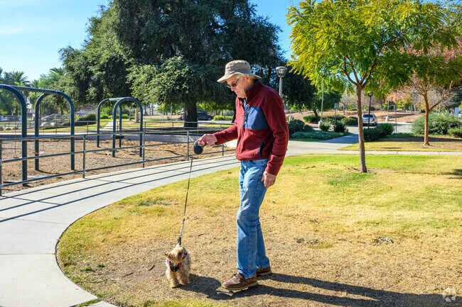 There are several green spaces to bring your furry friend in Upland.