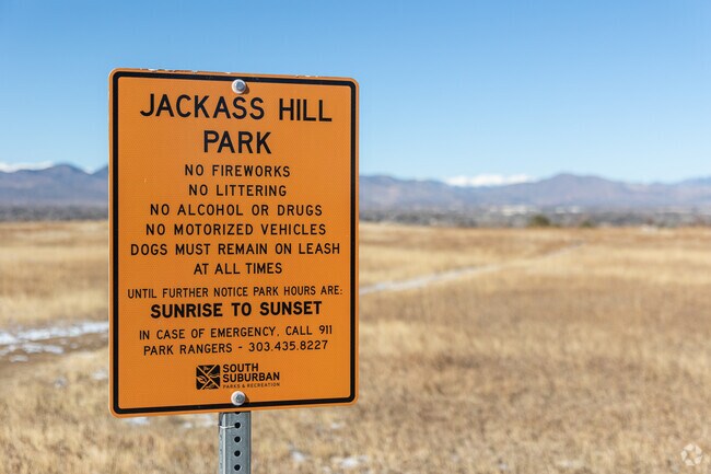 Heritages' Jackass Hill Park is a destination for dog walkers and mountain bikers alike.