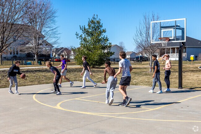 Pointe Vista Park has a basketball court among many other amenities.