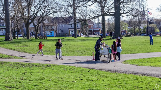 Don't forget your ice cream money at Kosciuszko Park near Clock Tower Acres.