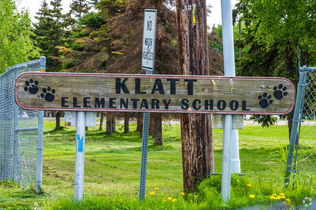 Klatt Elementary School's street sign.