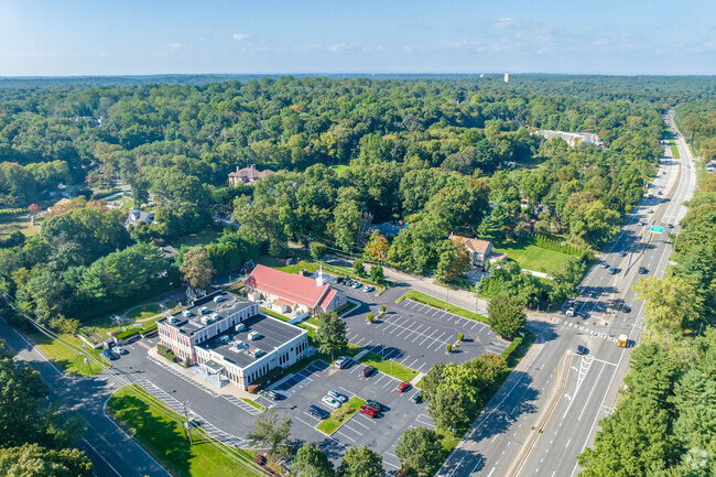 Here is an aerial overview of the Hebrew School of Dix Hills.