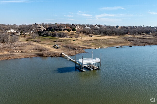 Backing up to Grapevine Lake, some Southlake homes have a community dock.
