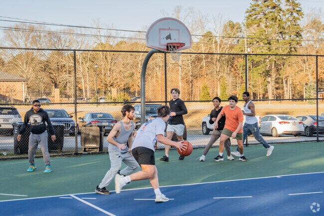 You can often join friends for a game of pickup at Shamrock Park.