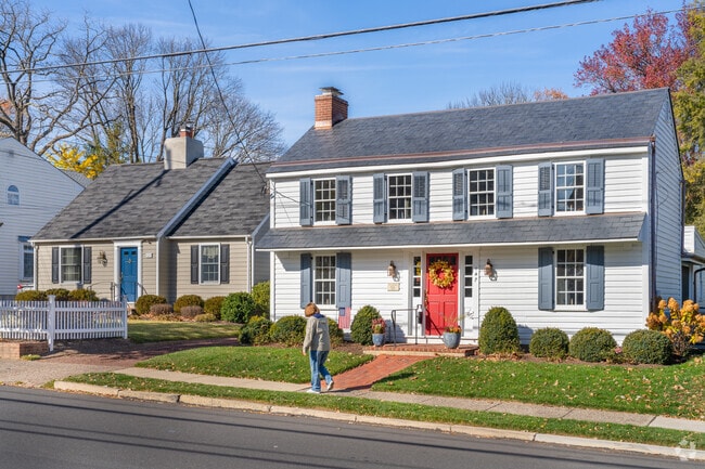 Colonials are timeless and gorgeous along the walkable streets of Doylestown.