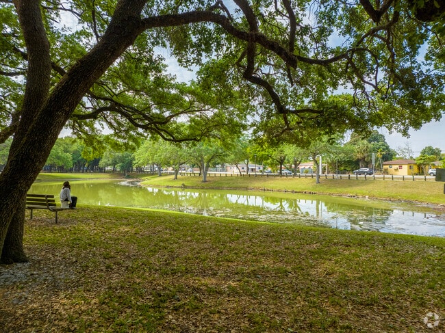 Oak Park Park lake is the perfect place to enjoy open space and fresh air by Fulford Highlands.