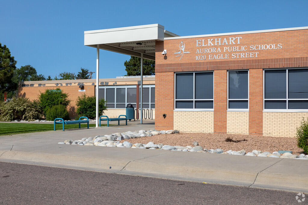 Elkhart Elementary School is located in the Chambers Heights neighborhood of Aurora, CO.