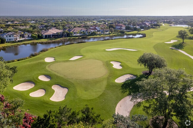 The signature award winning golf course at the Talis Park Golf Club offers magnificent views..