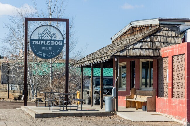 Triple dog serves delicious local beers to residents in Havre.