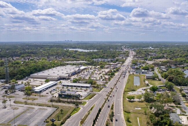 Fern Park residents can access Downtown Orlando, seen here in the distance, using SR 1792.