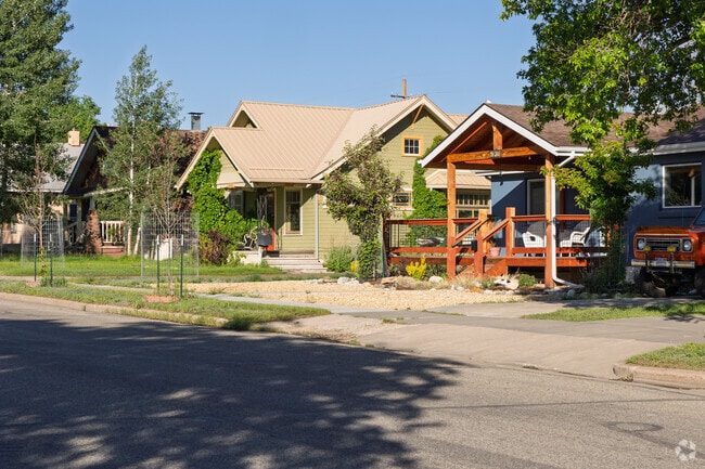 Small Craftsman houses can be found in Salida.