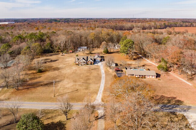 Beautiful ranch homes sit on large plots in Piney Chapel.