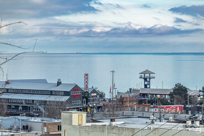 Walk the Stairway to harbor stairs to get views of the city in Port Angeles WA.