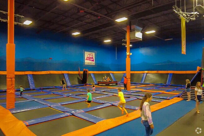 Sky Zone in Witmer has a variety of trampolines and offers activities for younger kids.