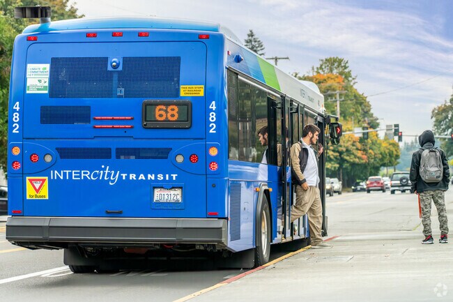 The Intercity Transit is a free bus system for the community of Horizon Pointe and beyond.