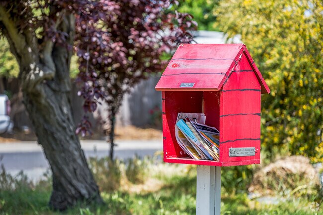 It’s fun to share books using this Little Free Library in Old West Sacramento.