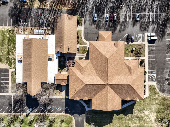A birds eye view of Redeemer Preparatory Academy in Statesville.