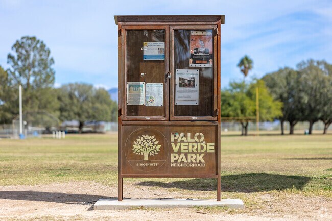 Palo Verde Park residents can stay up to date at the community message board.