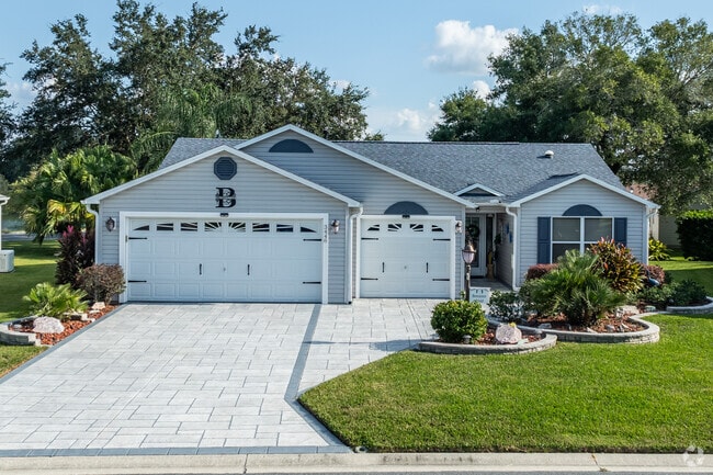 Many homes in the Village of Summerhill offer extended golf cart garages.