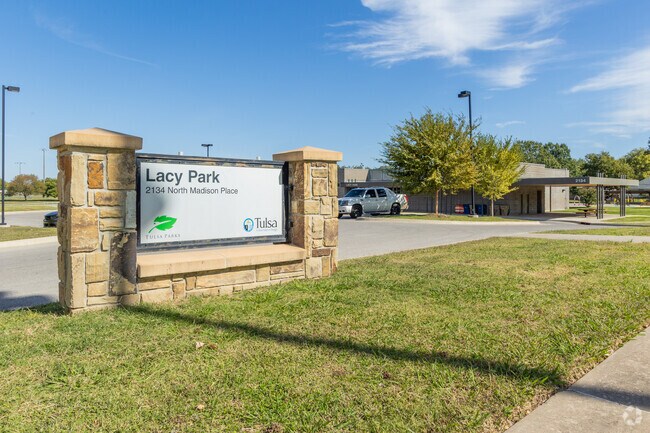 Lacy Park in Acre Gardens has a splash pad, pool, community center with a fitness room and more.