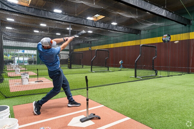 D-Bat PDX West is one of the top indoor baseball and softball training centers in the country. It features batting cages and bull pins along with a  lounge for parents and spectators.