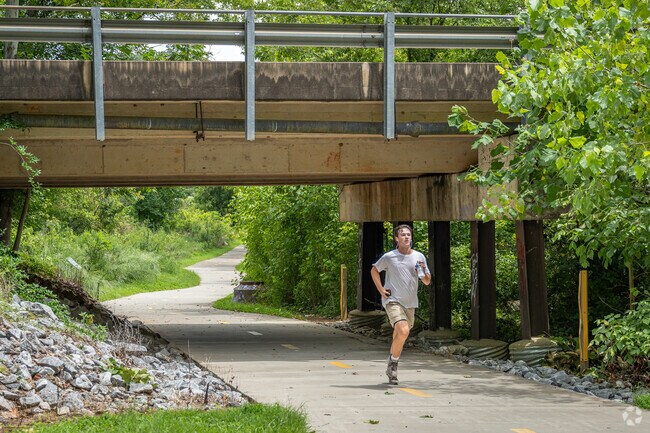 Go for a jog on one of the several paved walking trails throughout Carrs Hill.