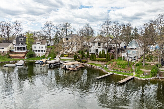 Many homes come with private docks in Okauchee Lake.