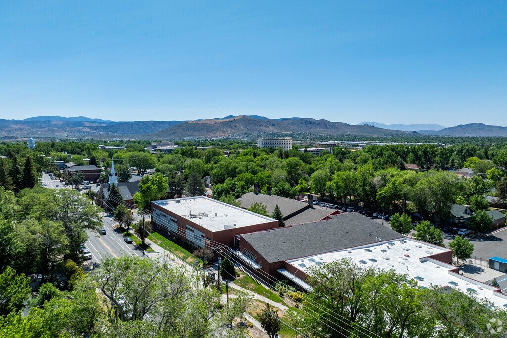 An aerial view of Grace Bordewich Mildred Bray Elementary School.